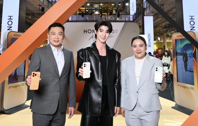 ภาพข่าว บลู พงศ์ทิวัตถ์ นำทีมเปิดตัว HONOR 600 Series (2)